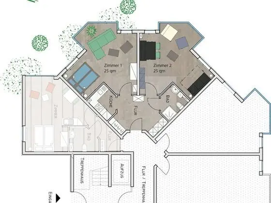 Apart Daire, Engellilere Uygun, Banyolu/Duşlu