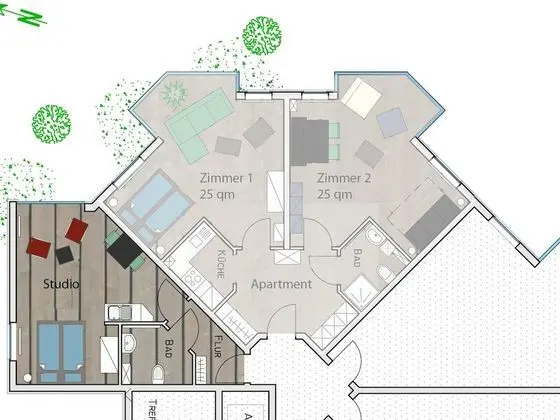 Classic Stüdyo, Banyolu/Duşlu