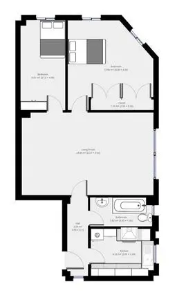City Apart Daire, 2 Yatak Odası