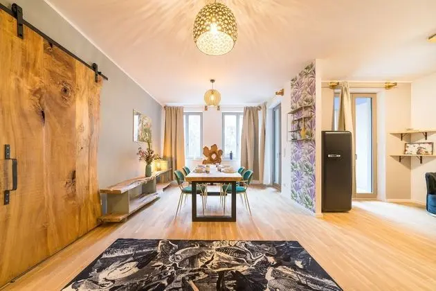 Deluxe Apart Daire, 1 Yatak Odası, Sigara İçilmez, Avlu