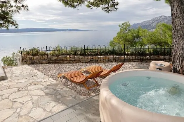 Deluxe Apart Daire, 1 Yatak Odası, Sıcak Su Havuzu, Okyanus Manzaralı