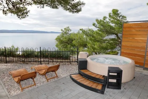 Deluxe Apart Daire, 1 Yatak Odası, Sıcak Su Havuzu, Okyanusa Sıfır