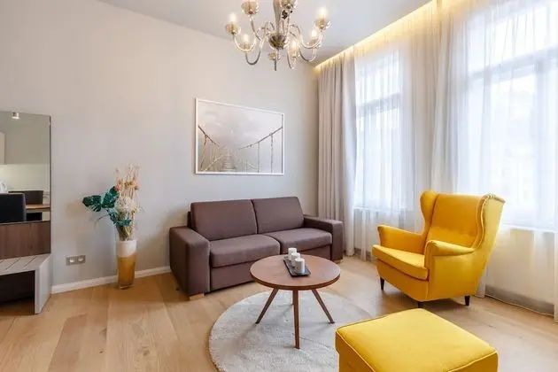 Premium Apart Daire, 1 Yatak Odası, Küçük Mutfak, Nehir Manzaralı (40 sqm)