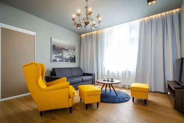 Premium Apart Daire, 1 Yatak Odası, Küçük Mutfak, Nehir Manzaralı (55 sqm)