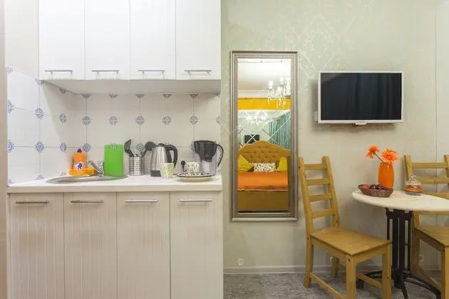 Design Apart Daire, 1 Büyük (Queen) Boy Yatak, Engellilere Uygun (9-1)