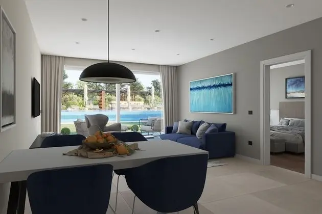 Luxury Apart Daire, Balkon, Havuz Manzaralı