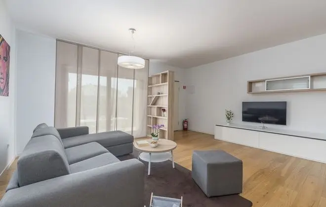 Premium Apart Daire, Bahçe Manzaralı (Patio)