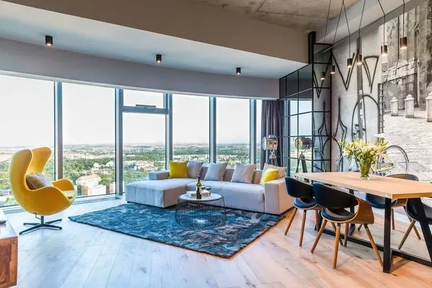 Deluxe Apart Daire, 2 Yatak Odası, Şehir Manzaralı, Kule