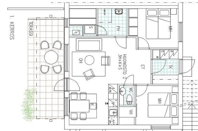 Standard Apart Daire, 2 Yatak Odası