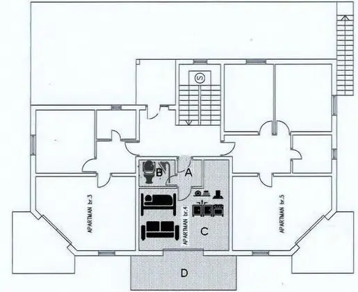 Studio with Balcony