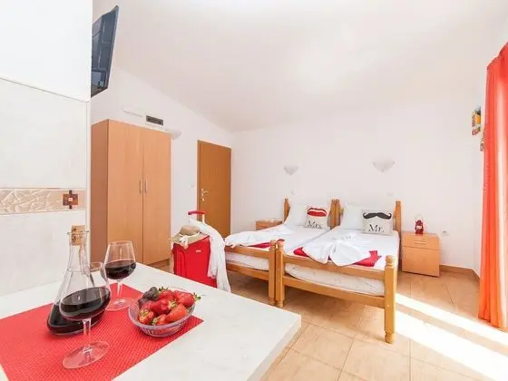 Stüdyo, 2 Tek Kişilik Yatak, Balkon, Deniz Manzaralı
