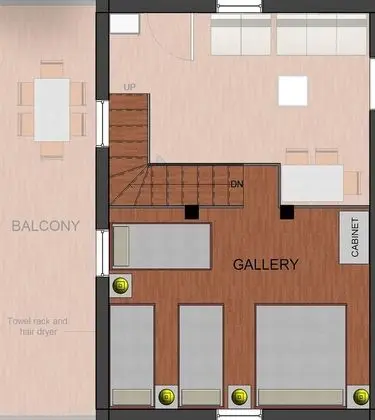 Panoramic Apart Daire, 1 Yatak Odası, Balkon, Dağ Manzaralı