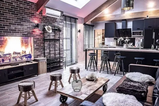 Luxury Apart Daire, Sigara İçilmez, Sauna (LE LOFT : en Option Patio + Bain Finl)