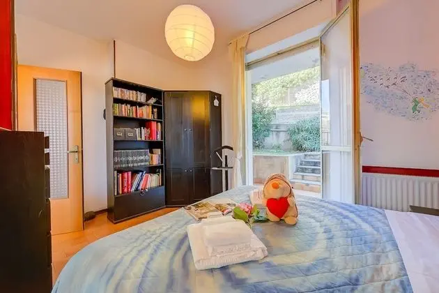 Family Apart Daire, 1 Çift Kişilik Yatak ve Çekyat, Bahçeli (Appartamento Magenta few min  from)