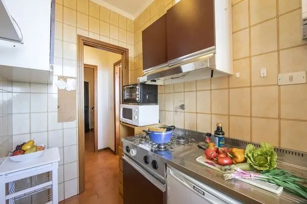 Family Apart Daire, 1 Çift Kişilik Yatak ve Çekyat, Bahçeli (Appartamento Magenta few min  from)