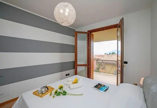 Family Apart Daire, 1 Çift Kişilik Yatak ve Çekyat, Bahçeli (Appartamento Vista Lago)