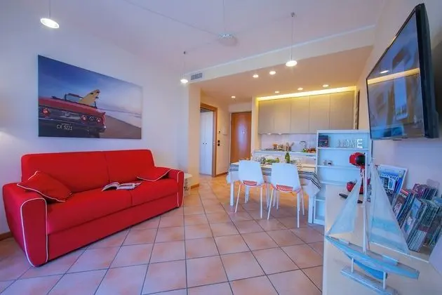 Family Apart Daire, 1 Çift Kişilik Yatak ve Çekyat, Bahçeli (Appartamento Vista Lago)