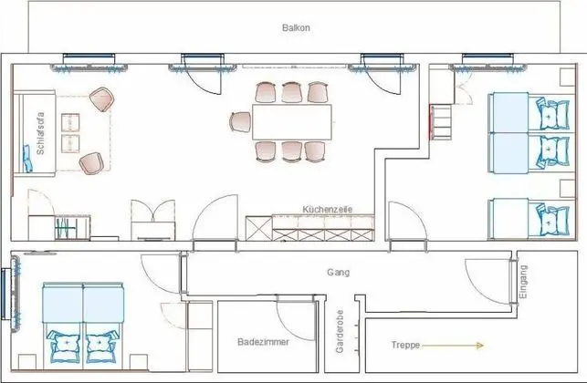 Superior Apart Daire, 2 Yatak Odası