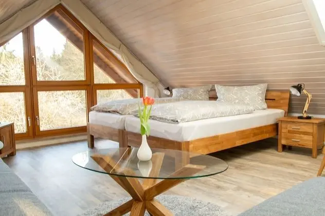 Deluxe Apart Daire, Özel Banyo, Bahçe Manzaralı (Dachgeschoss)