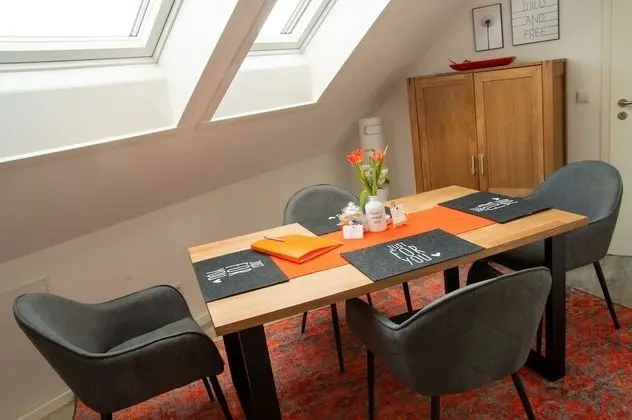 Deluxe Apart Daire, Özel Banyo, Bahçe Manzaralı (Dachgeschoss)