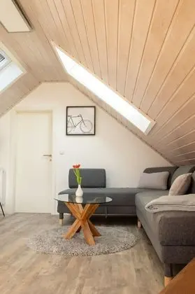 Deluxe Apart Daire, Özel Banyo, Bahçe Manzaralı (Dachgeschoss)