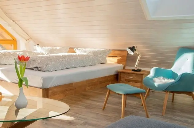 Deluxe Apart Daire, Özel Banyo, Bahçe Manzaralı (Dachgeschoss)