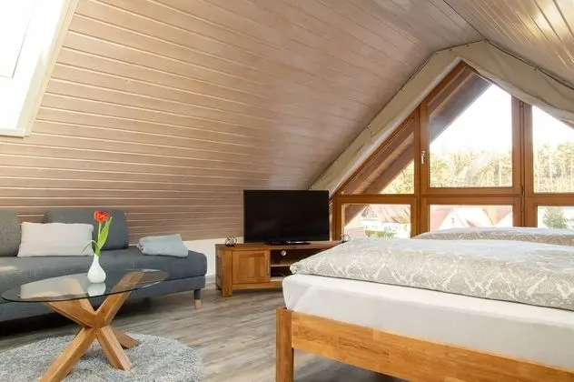 Deluxe Apart Daire, Özel Banyo, Bahçe Manzaralı (Dachgeschoss)