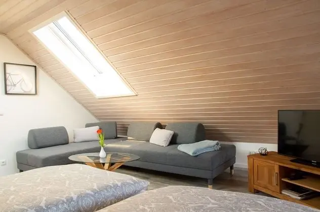 Deluxe Apart Daire, Özel Banyo, Bahçe Manzaralı (Dachgeschoss)