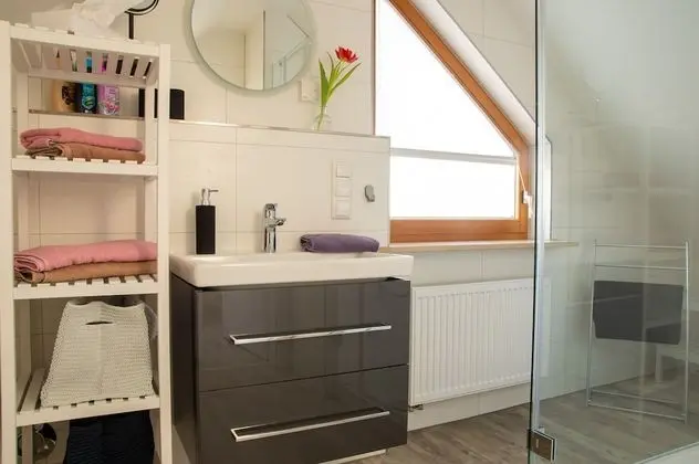 Deluxe Apart Daire, Özel Banyo, Bahçe Manzaralı (Dachgeschoss)