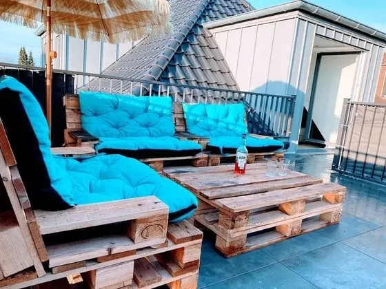 Luxury Apart Daire, Bahçe Manzaralı