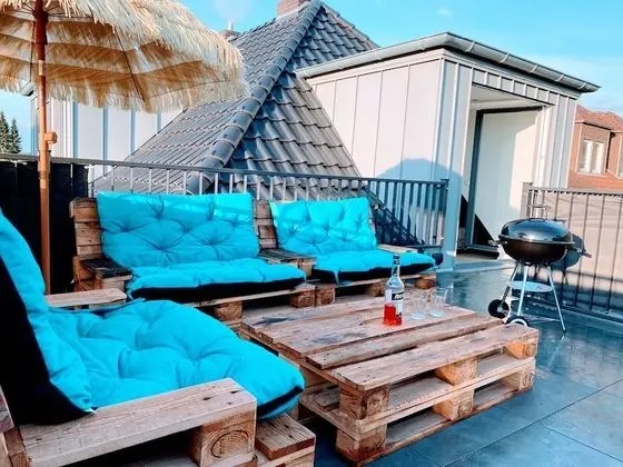 Luxury Apart Daire, Bahçe Manzaralı