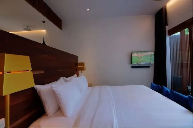 Deluxe Tek Büyük Yataklı Oda, Havuz Manzaralı