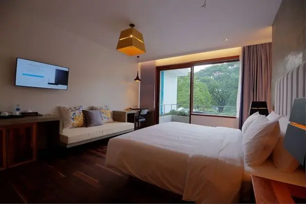 Deluxe Tek Büyük Yataklı Oda, Havuz Manzaralı