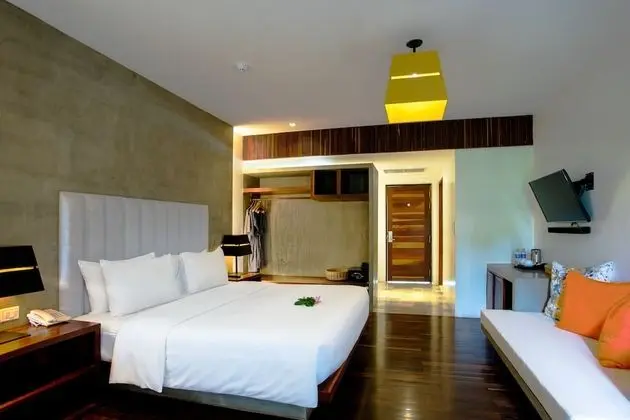 Deluxe Tek Büyük Yataklı Oda, Havuz Manzaralı