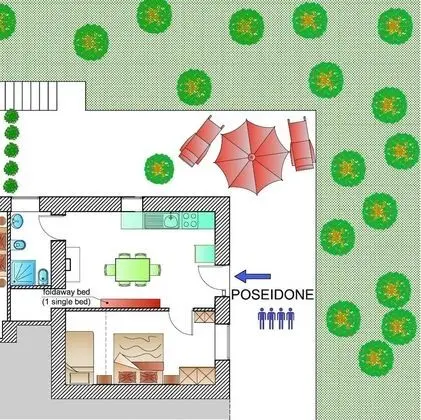 Ev, 1 Yatak Odası, Şömine