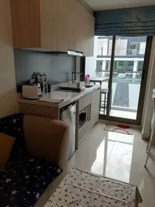 Deluxe Apart Daire, 1 Büyük (Queen) Boy Yatak, Sigara İçilmez, Havuz Manzaralı