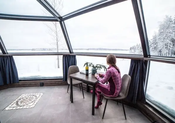 Arctic Fox Glass Igloo (Lake Side)