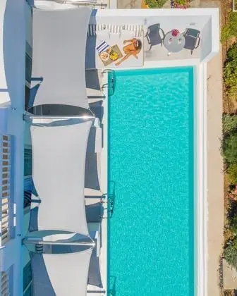 Junior Dört Kişilik Oda, Havuz Manzaralı (Shared Swimming Pool)