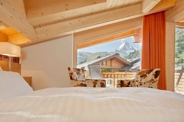 Panoramic Tek Büyük Yataklı Oda, Balkon, Dağ Manzaralı