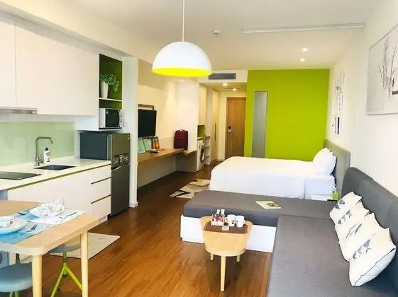 Premium Stüdyo, 1 En Büyük (King) Boy Yatak ve Çekyat, Havuz Kullanımı, Plaj Manzaralı