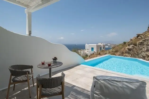 Superior Tek Büyük Yataklı Oda, Kişiye Özel Havuzlu, Deniz Manzaralı