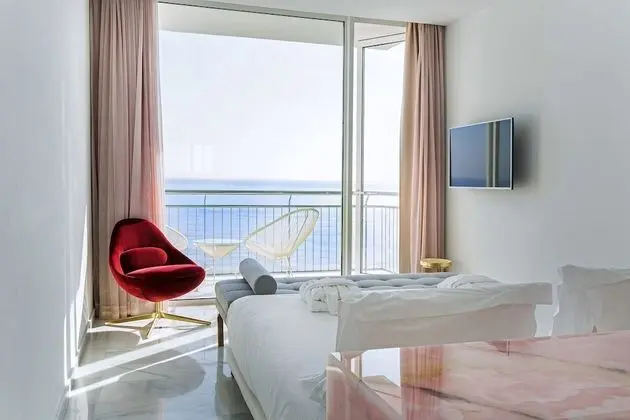 Panoramic Tek Büyük Yataklı Oda, Balkon, Deniz Manzaralı