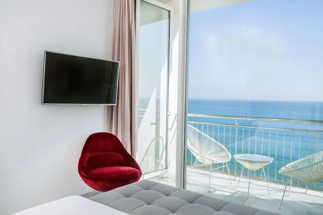 Panoramic Tek Büyük Yataklı Oda, Balkon, Deniz Manzaralı