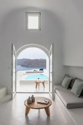 Luxury Villa, 2 Yatak Odası (Private Cave Pool, Volcano View)