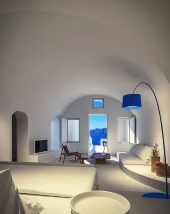 Luxury Villa, 2 Yatak Odası (Private Cave Pool, Volcano View)