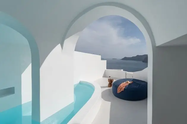 Luxury Villa, 2 Yatak Odası (Private Cave Pool, Volcano View)