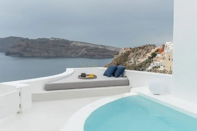 Luxury Villa, 2 Yatak Odası (Private Cave Pool, Volcano View)