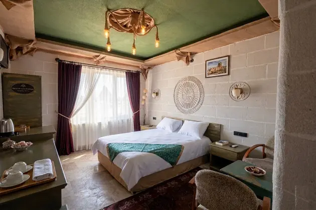 Deluxe Çift Kişilik Oda, Kale Manzaralı, Büyük Yataklı