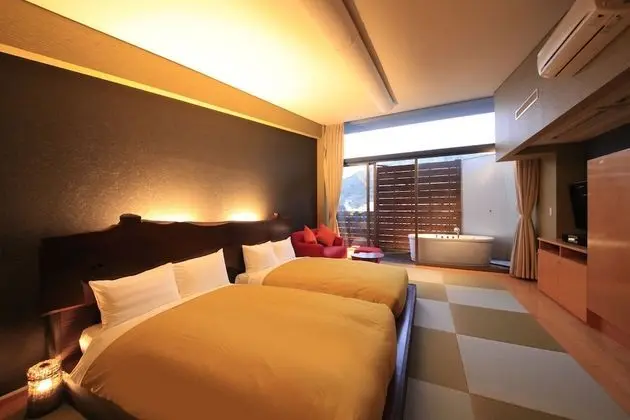 Traditional İki Ayrı Yataklı Oda (Japanese,OpenAirBath,TopFloor,2Futons)