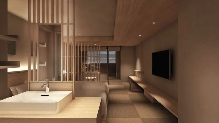 İki Ayrı Yataklı Oda, Sigara İçilmez (Japanese Style, Open Air Bath + Futon)